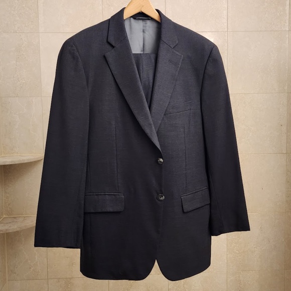 Paul Stuart Grey Wool Suit 39R